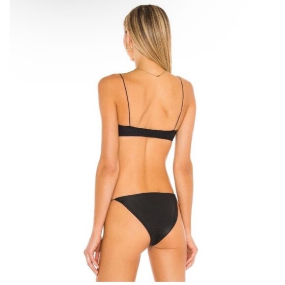 Jade Swim Muse Black Womens Scoop Bikini Top Size XSmall - Picture 3 of 6